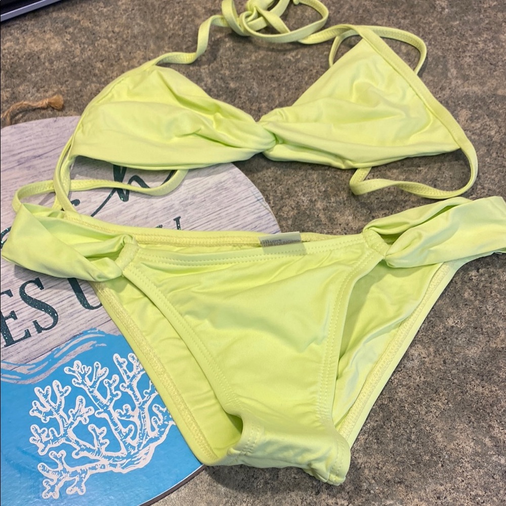 L*Space Neon Yellow Green Bikini